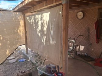 $100 Desert sand  tan window or porch shade UV Ray Protection
