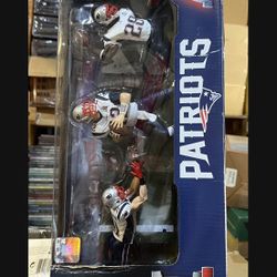 New England Patriots NFL Super Bowl McFarlane 3 Pack Set! Brady, Edelman,