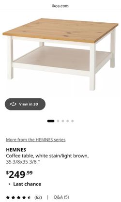 Ikea Hemnes coffee table
