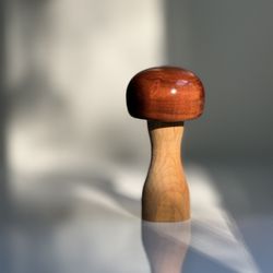 Wooden Handmade Mushroom Simple Minimal Sculpture