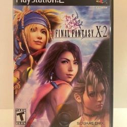 Final Fantasy X-2 (PlayStation 2, PS2, 2007) Complete w/ Man CIB