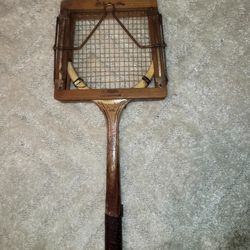 Vintage wood Dunlop Maxply Tennis Racket With Original Wood Press 