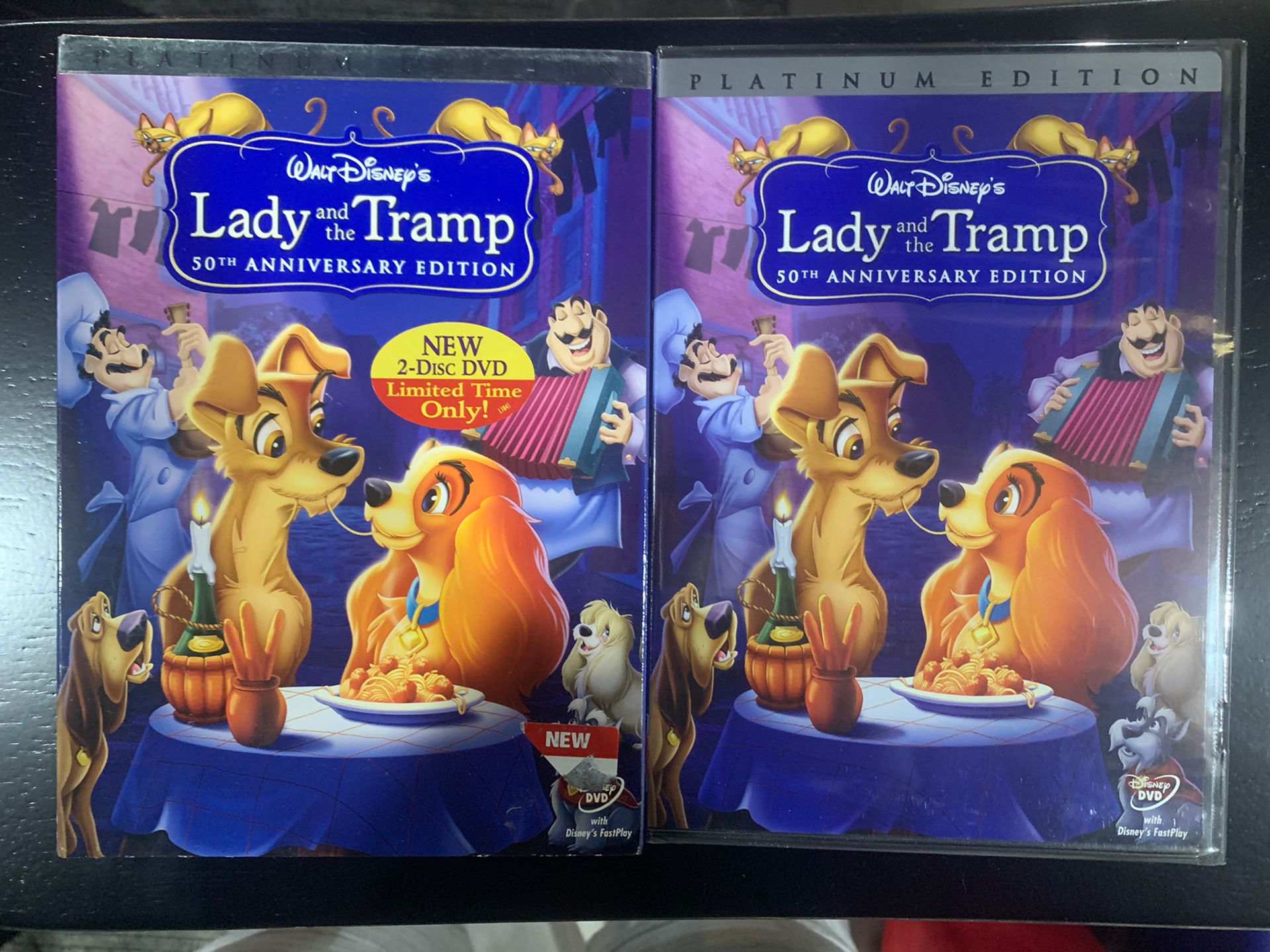 Lady and the Tramp 2-disc set Platinum Edition Disney BRAND NEW FACTORY SEALED