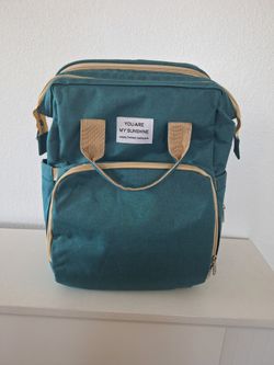 Backpack Baby Diaper Bags,Travel, Bed, Bag Mummy.  (Green)