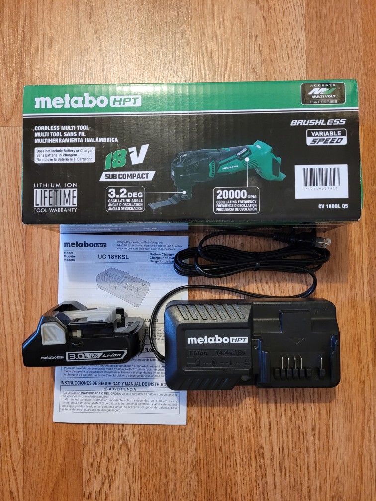 New Metabo Hpt Cordless Oscillating Multi-tool Kit $105 Firm. Pickup Only