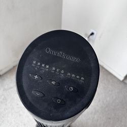 OmniBreeze Tower Fan With Remote 4 Speeds,3 Breeze Modes,Widespread Oscillation
