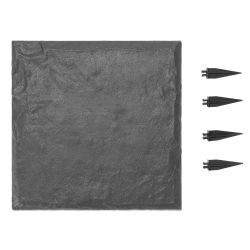 Garden Stepping Stones, 16Pcs 15.5 x 15.5 in, Decorative Stepping Stones with Stakes, Weather-Resistant Plastic Pathway Pavers, Smooth Surface, Outdoo