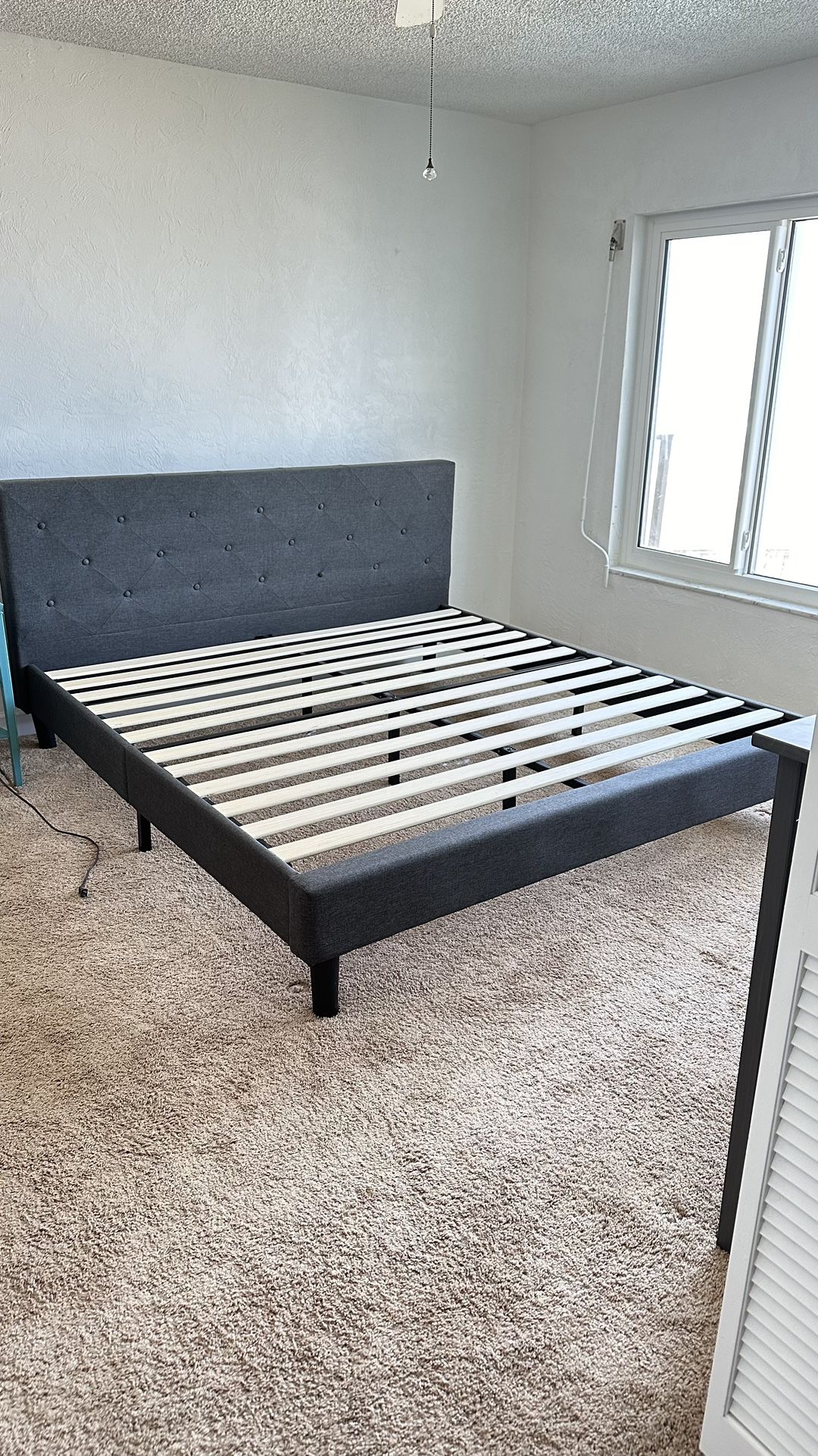 King Size Platform Bed frame And Headboard