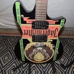 Luke Bryan autographed Jagermeister Electric Guitar