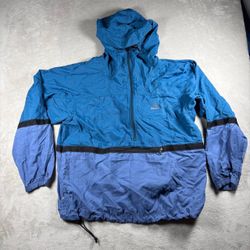 Vintage Nike ACG Jacket Men’s M Blue Windbreaker Anorak Half Zip Nylon Y2K #2A