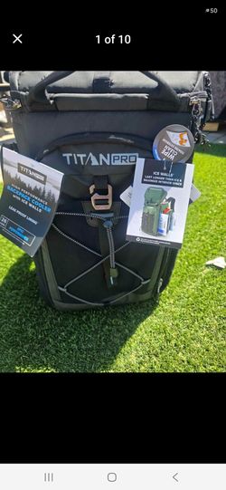 ❄️🏕 Titan PRO 26-Can Backpack Cooler with Ice Walls –  New. color Black