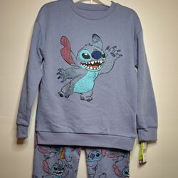Disney Stitch Pant Set Size 4 or 9/10