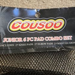 Youth Size Large Set Of Knee Pads Elbow Pads And Wrist Guards