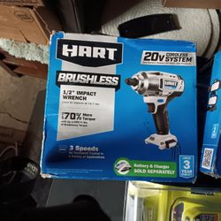 Hart 20v 1/2 In Impact Wrench