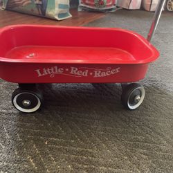 Miniature little red wagon