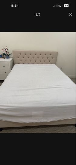 Queen Bed + Mattress Set - $100 (Irvine 92612 Pickup)
