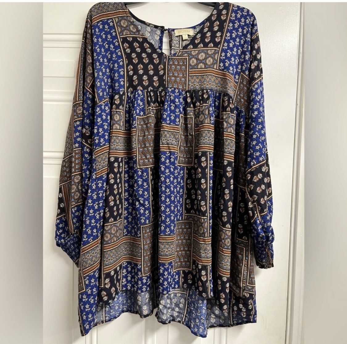 Velzera Women's Floral Bohemian Tunic