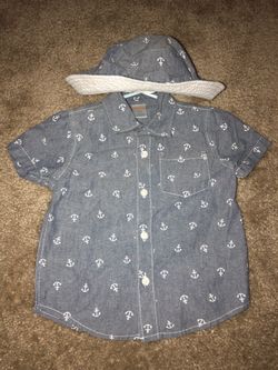 Matching toddler boys’ outfit