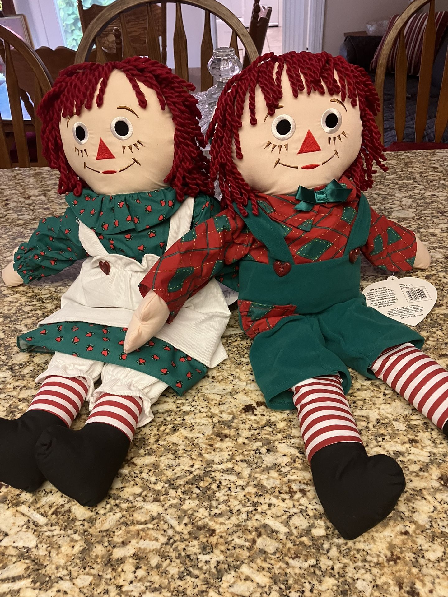 Vintage Raggedy Ann & Andy New Condition