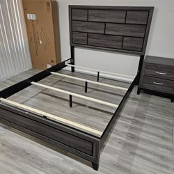 Brand New 4 Pcs Queen Bedroom Set Grey $599