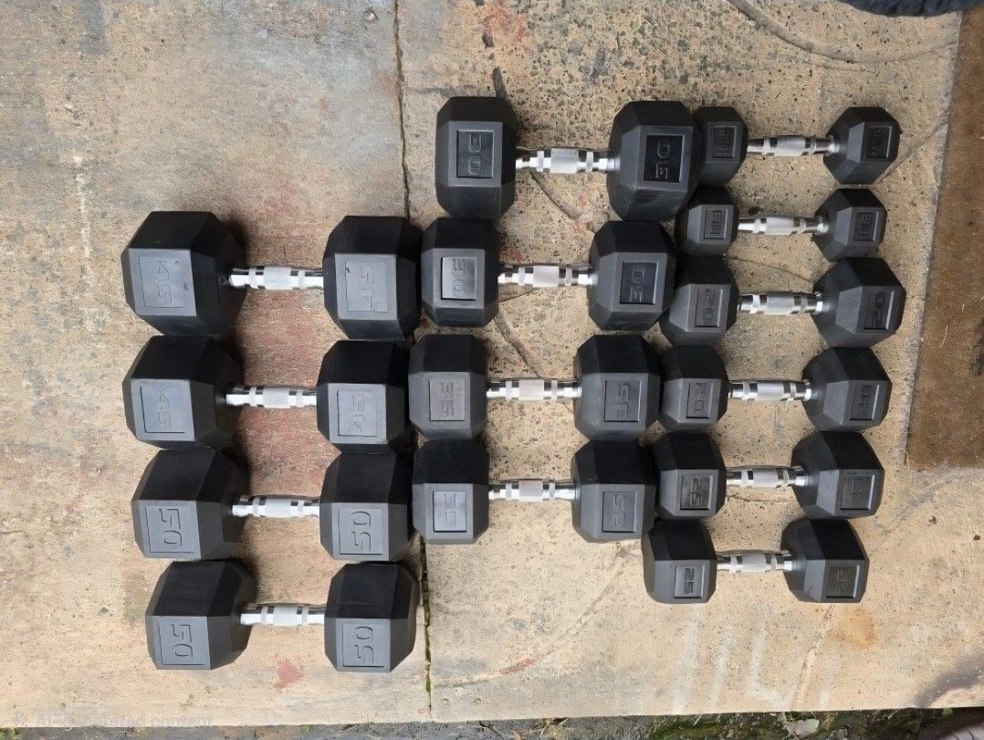 Weight Rubber Dumbbells 