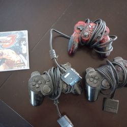 PS2 Controllers Plus Street Fighter Alpha Video Game 