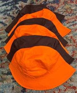 Orange  or brown bucket hat $3 each