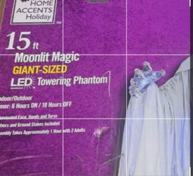 15 ft Halloween giant sized led towering phantom $200