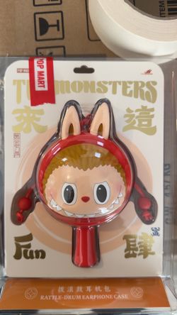 Labubu Rattle Drum Earphone Case