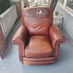 Brown Leather Recliner
