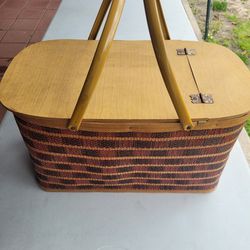 Antique picnic basket