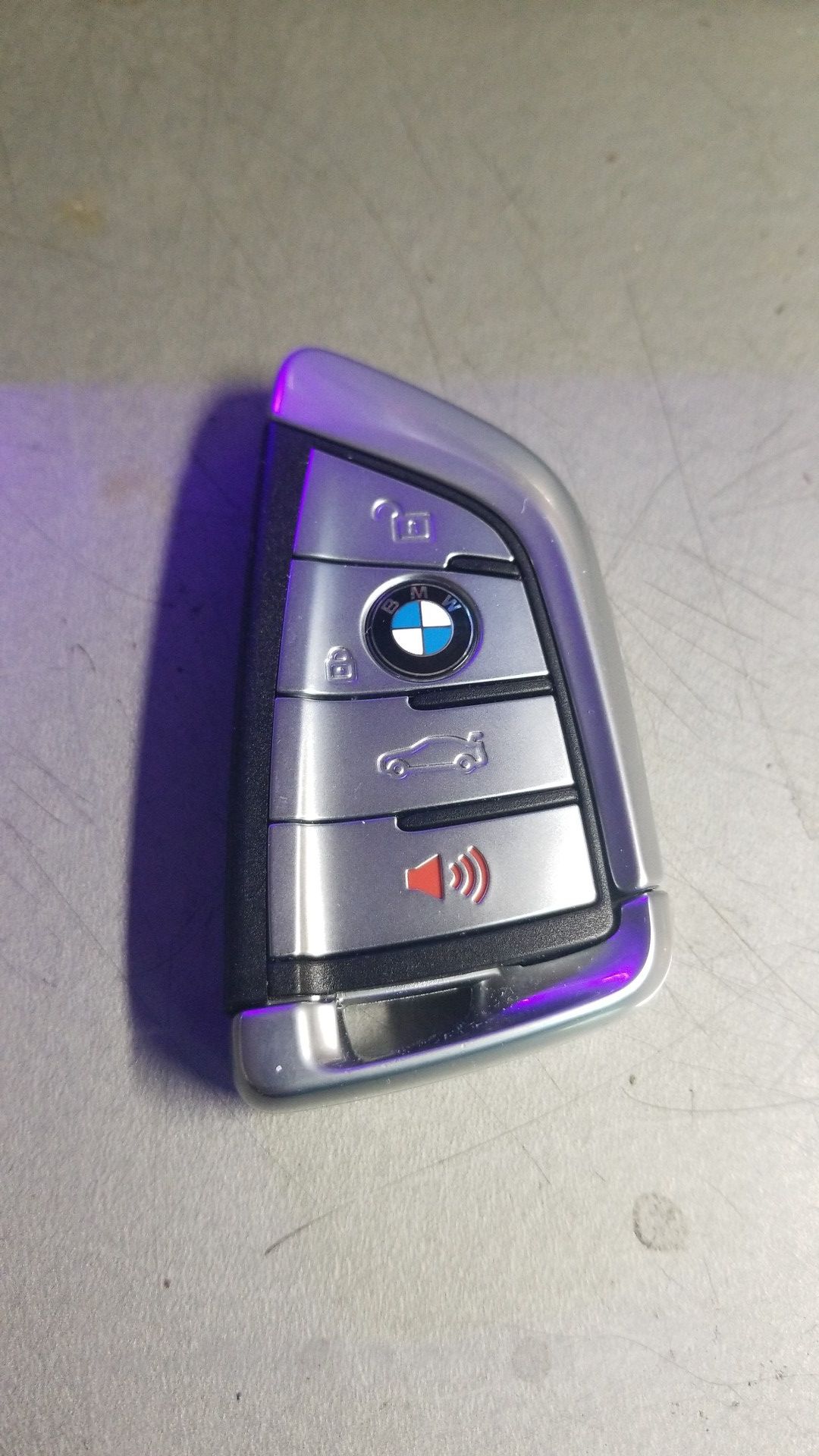 OEM Silver SMART KEY FOB 4 BUTTON for BMW X5 X6 3&5 SERIES 2014-2019
