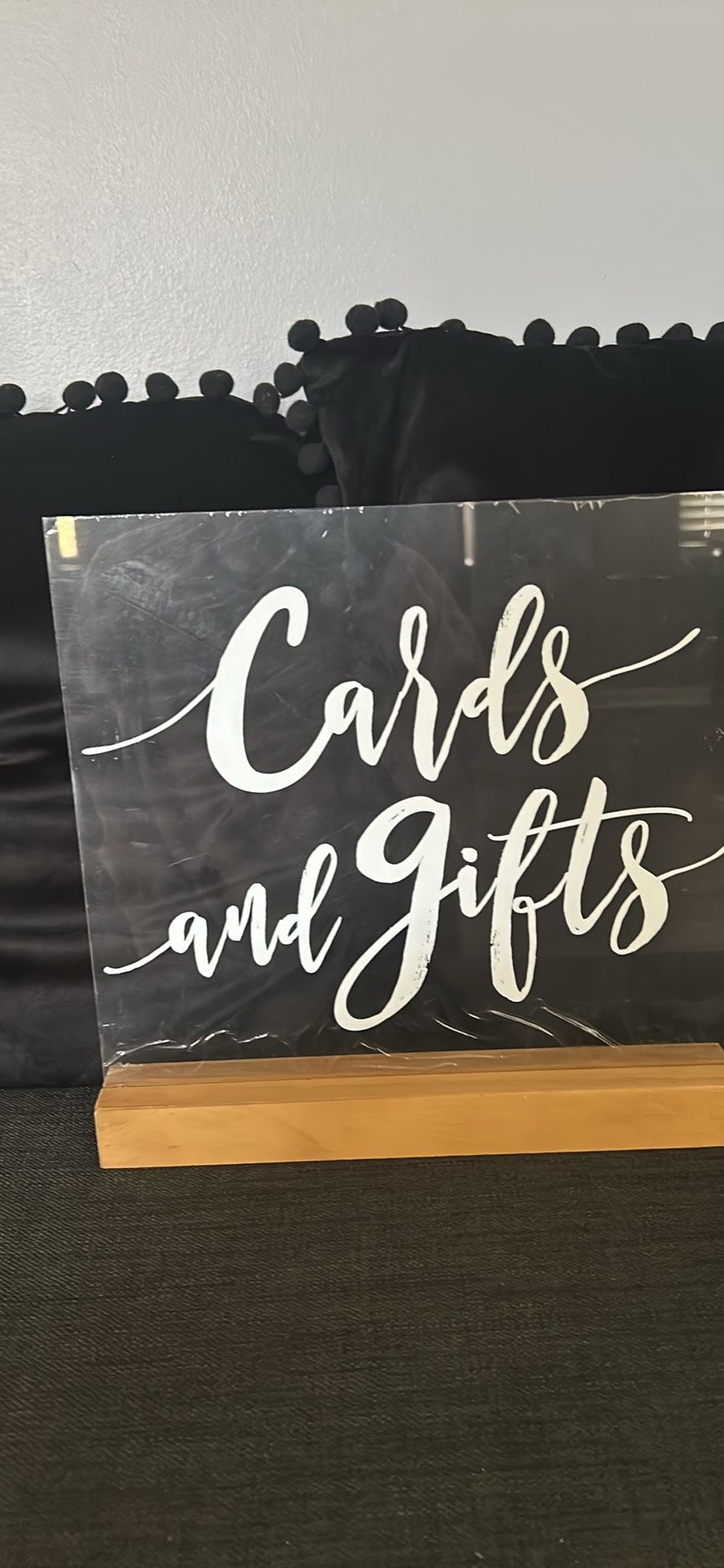 Acrylic Table Sign For Party $10/ Pick Up Pingree Grove 