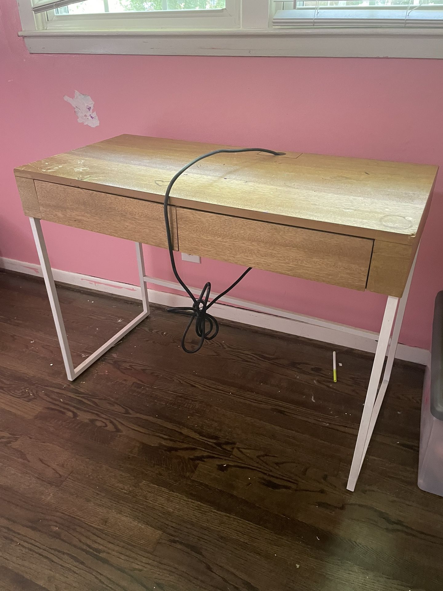 Kid’s Desk - Two Drawers - Electrical Outlet