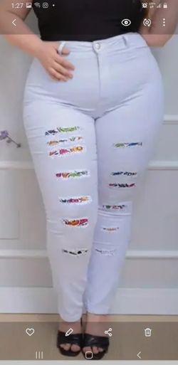 Plus Size Women White Pants 👖 