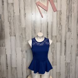 Blue Blouse Size Medium 