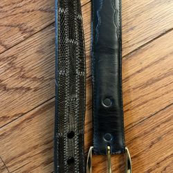Set Of 2 Leather Tony Lama Western Belts (size 38/40)