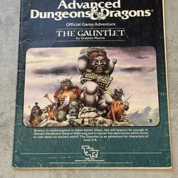 Dungeons & Dragons D&D "The Gauntlet" (1st Ed., 1984) TSR#9111
