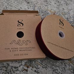 Burgundy Velvet Ribbon 