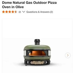 NEW OPEN BOX ITEM WITH DENTS GOZNEY 
Dome Natural Gas Outdoor Pizza
Oven in Olive
                        

- Specifications
Dimensions: H 26 in, W 28