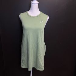 Gymshark Sage Green Sleeveless Training Tank Top Medium