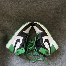 Air Jordan 1 Retro High Og Lucky Green 1s Size 7 Brand New With No Shoe Box.