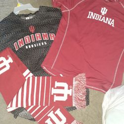 Indiana University Lot Plus Extra Iu Shirt And 3 Lularoe Disney Pants 