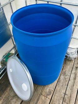 55 Gallon Open Top Food Grade Drum / Rain Barrel