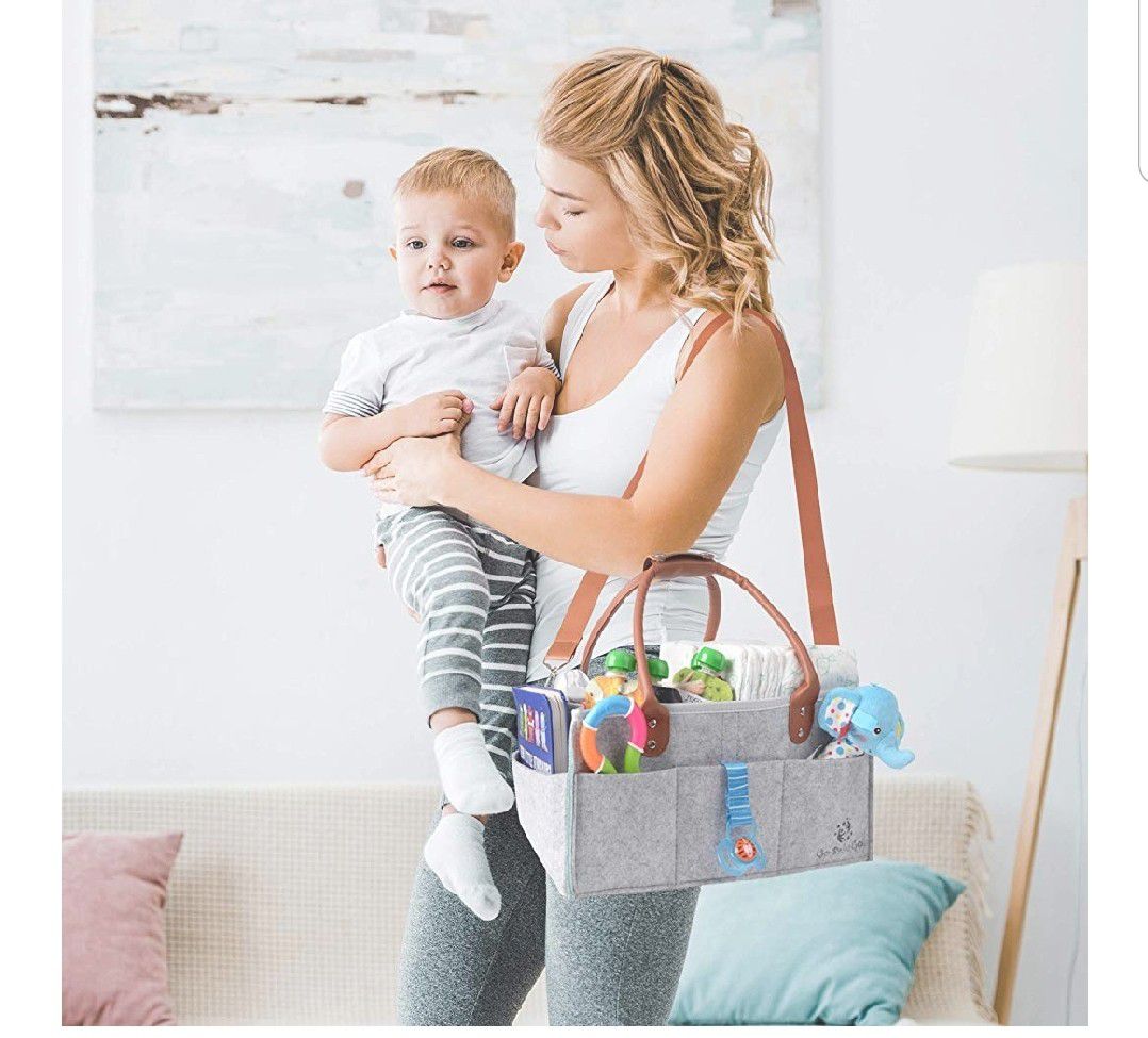 Baby Diaper Caddy with Shoulder Strap