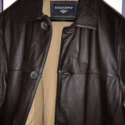Men’s Leather  Jacket  Size Medium  New With Tags