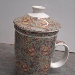 World Market tea infuser Mug 