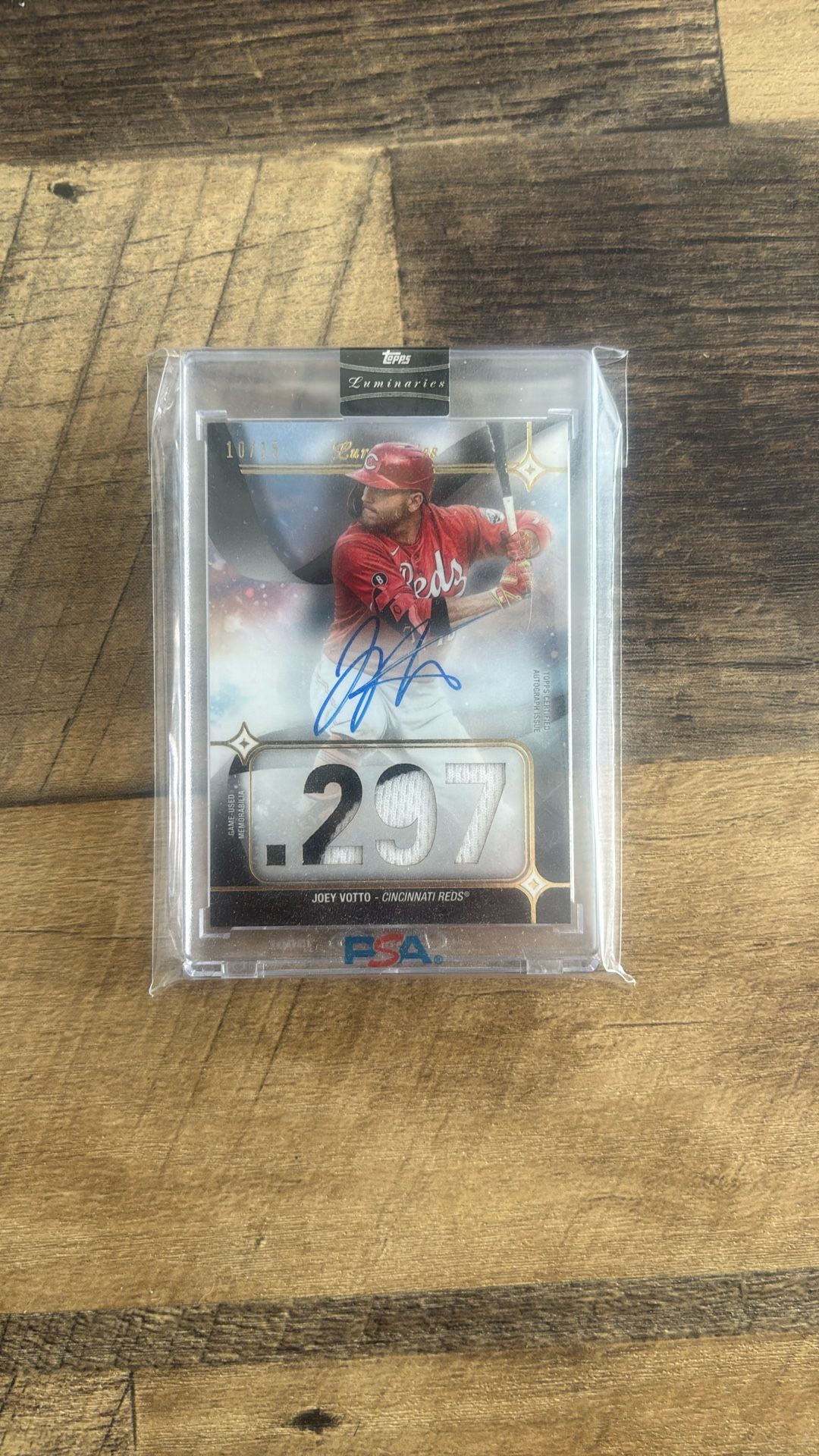 Joey Votto Topps Luminaries Patch Auto /15