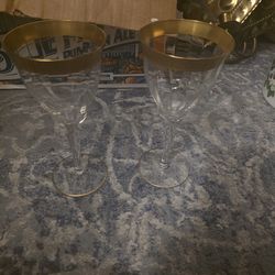 Pair of gorgeous wine goblets