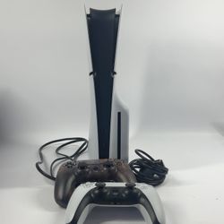 Sony PlayStation 5 Slim Disc PS5 1TB White Console Gaming 2 controllers